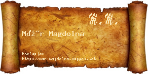 Már Magdolna névjegykártya