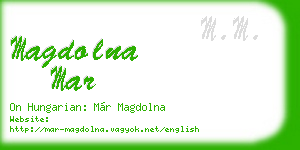 magdolna mar business card